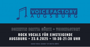 Augsburg: Rock Your Voice – Rock Vocals für Einsteigende . 23.06.2025