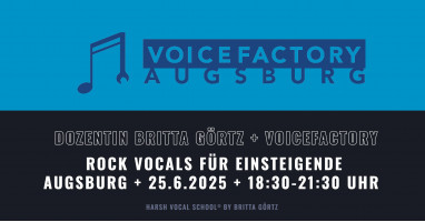 Augsburg: Rock Your Voice – Rock Vocals für Einsteigende . 25.06.2025