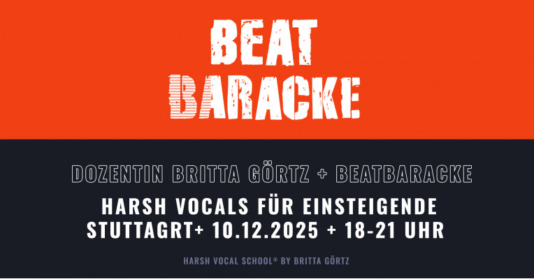Stuttgart: Metal Up Your Voice I – Harsh Vocals für Einsteigende . 10.12.2025