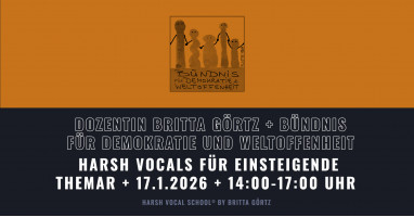 Themar: Metal Up Your Voice I – Harsh Vocals für Einsteigende . 17.01.2026