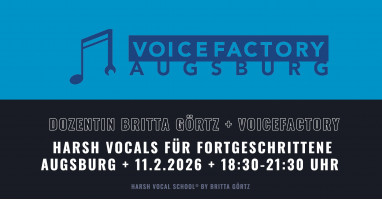 Augsburg: Metal Up Your Voice II – Harsh Vocals für Fortgeschrittene . 11.02.2026