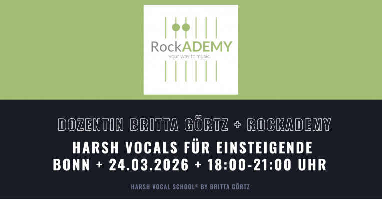 Bonn: Metal Up Your Voice I – Harsh Vocals für Einsteigende . 24.03.2026
