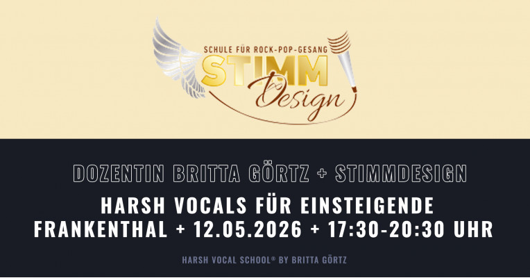 Frankenthal: Metal Up Your Voice I – Harsh Vocals für Einsteigende . 12.05.2026