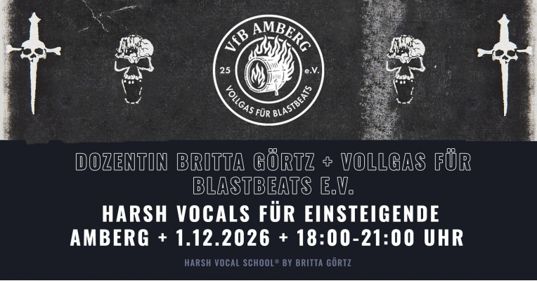 Amberg: Metal Up Your Voice I – Harsh Vocals für Einsteigende . 01.12.2026